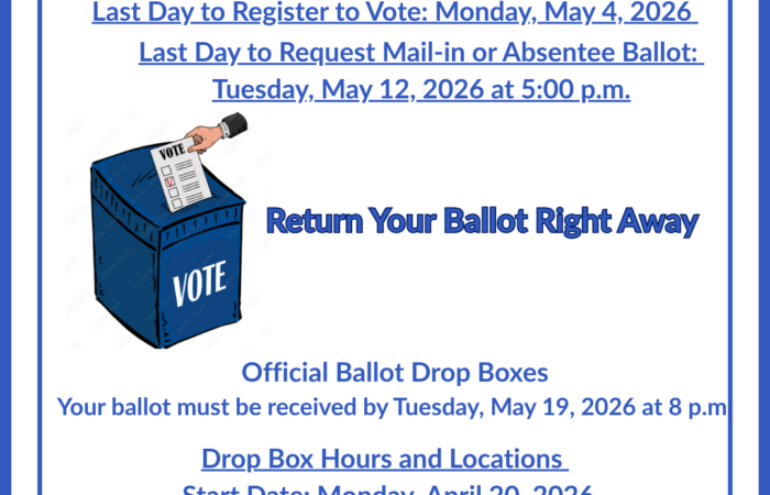Important dates for PA Primary - May 29, 2026