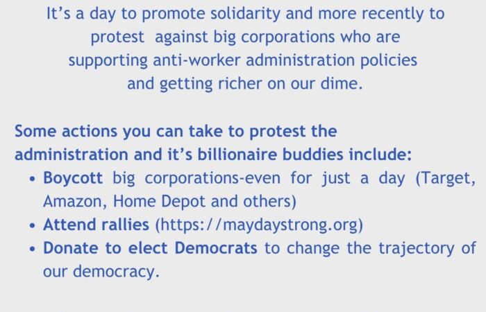 May Day - Ways to Commemorate