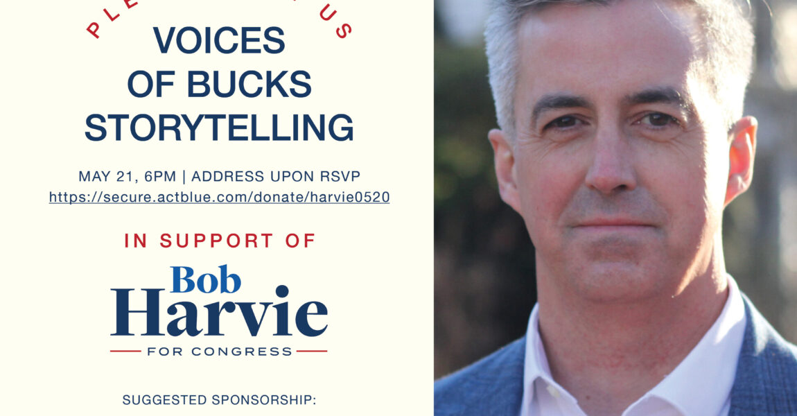 May 21st: Join us for an Event to Support Bob Harvie for Congress