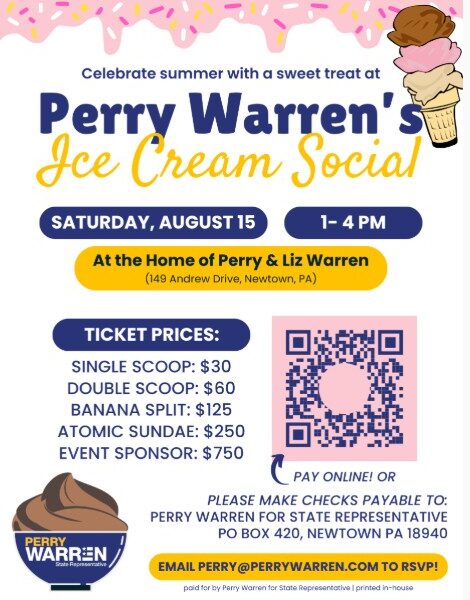 I Scream, You Scream – Perry Warren’s Ice Cream Social – 8/15/2026
