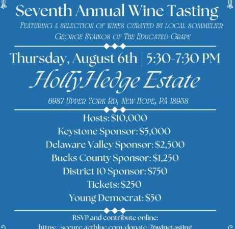 Steve Santarsiero - 7th Annual Wine Tasting - 8/6/2026