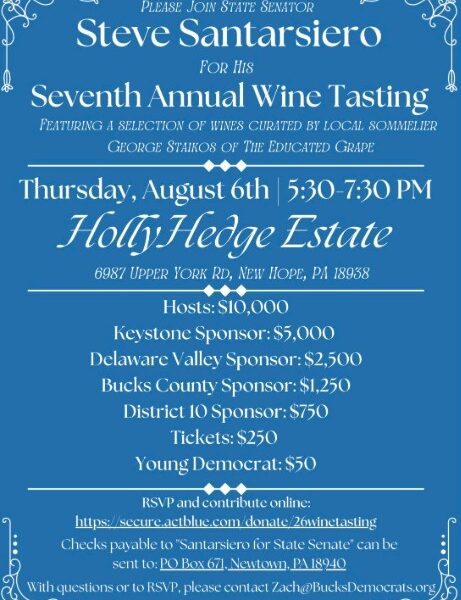 Steve Santarsiero – 7th Annual Wine Tasting – 8/6/2026