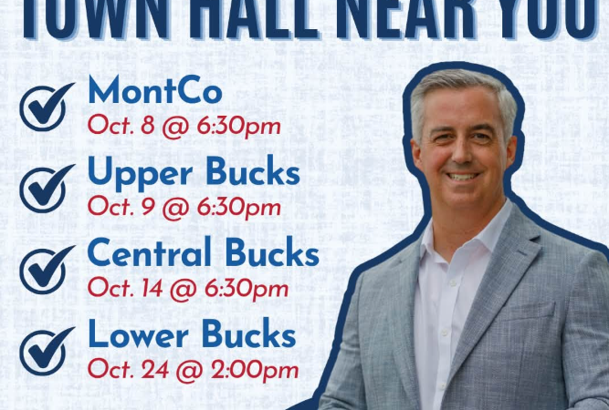 Bob Harvie Schedules In-Person Townhalls throughout PA01