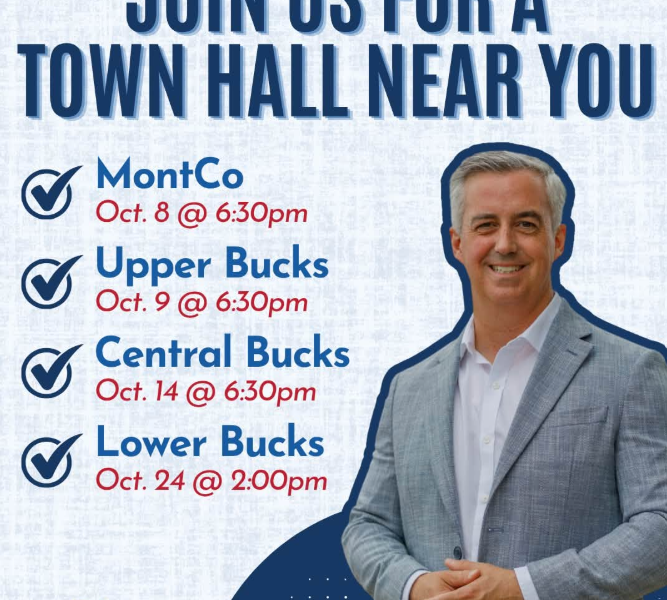 Bob Harvie Schedules In-Person Townhalls throughout PA01