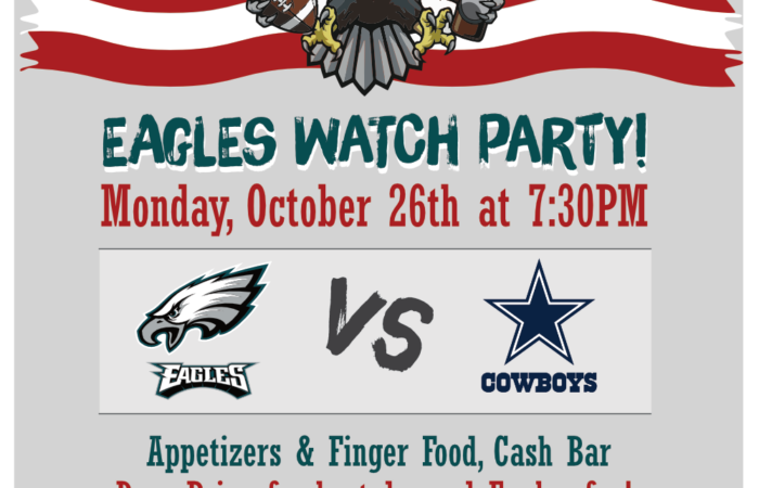 Watch Our Eagles Fly! vs. Dallas Cowboys Monday Night - October 26